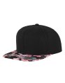 Snapback Cap FLEXFIT Floral Black-Red